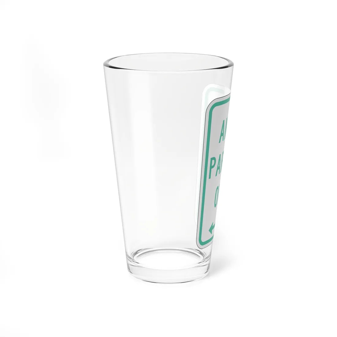 PBOT Road sign P4620D (Oregon) (Road Sign) Pint Glass 16oz - Go Mug Yourself