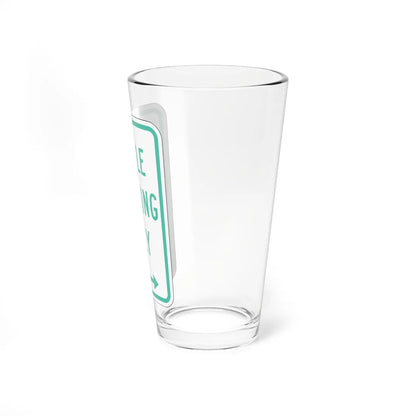 PBOT Road sign P4620D (Oregon) (Road Sign) Pint Glass 16oz - Go Mug Yourself