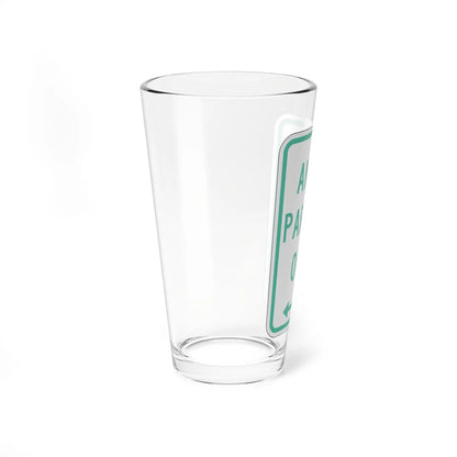 PBOT Road sign P4620D (Oregon) (Road Sign) Pint Glass 16oz - Go Mug Yourself