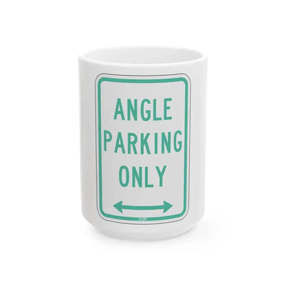 PBOT Road sign P4620D (Oregon) (Road Sign) White Coffee Mug 15oz - Go Mug Yourself