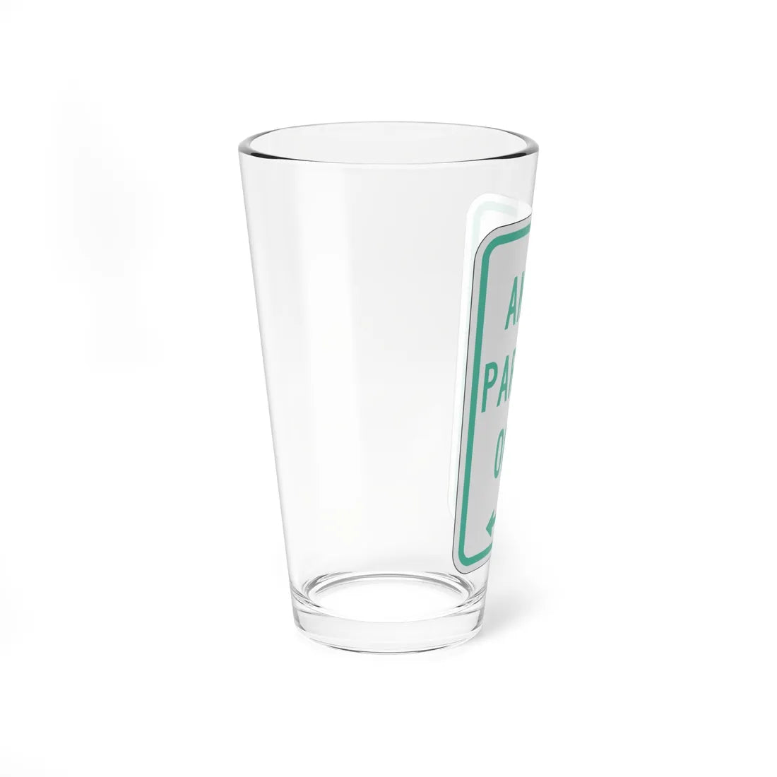 PBOT Road sign P4620L (Oregon) (Road Sign) Pint Glass 16oz - Go Mug Yourself