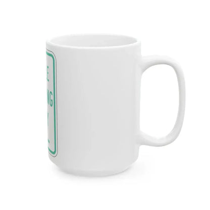PBOT Road sign P4620L (Oregon) (Road Sign) White Coffee Mug - Go Mug Yourself