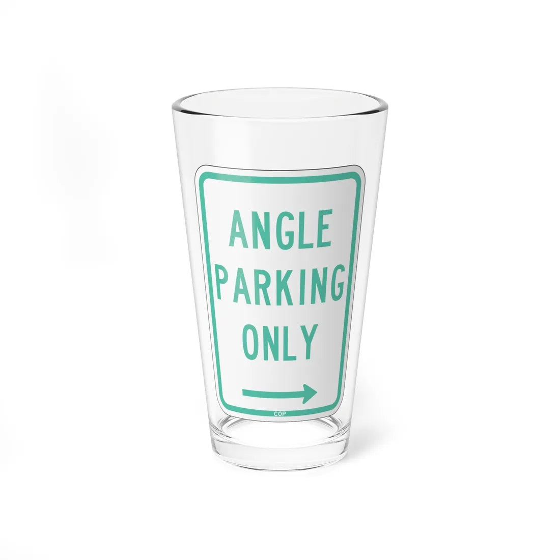 PBOT Road sign P4620R (Oregon) (Road Sign) Pint Glass 16oz 16oz - Go Mug Yourself