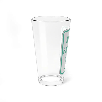PBOT Road sign P4620R (Oregon) (Road Sign) Pint Glass 16oz - Go Mug Yourself