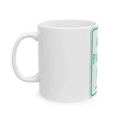 PBOT Road sign P4620R (Oregon) (Road Sign) White Coffee Mug - Go Mug Yourself