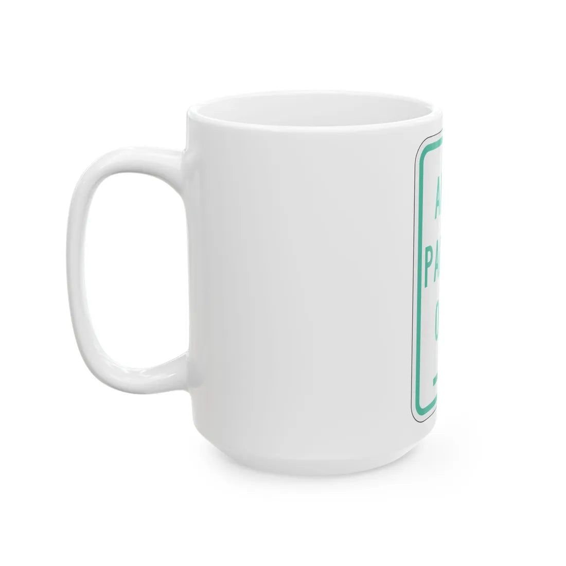 PBOT Road sign P4620R (Oregon) (Road Sign) White Coffee Mug - Go Mug Yourself