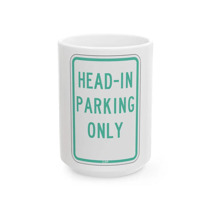 PBOT Road sign P4640 (Oregon) (Road Sign) White Coffee Mug 15oz - Go Mug Yourself