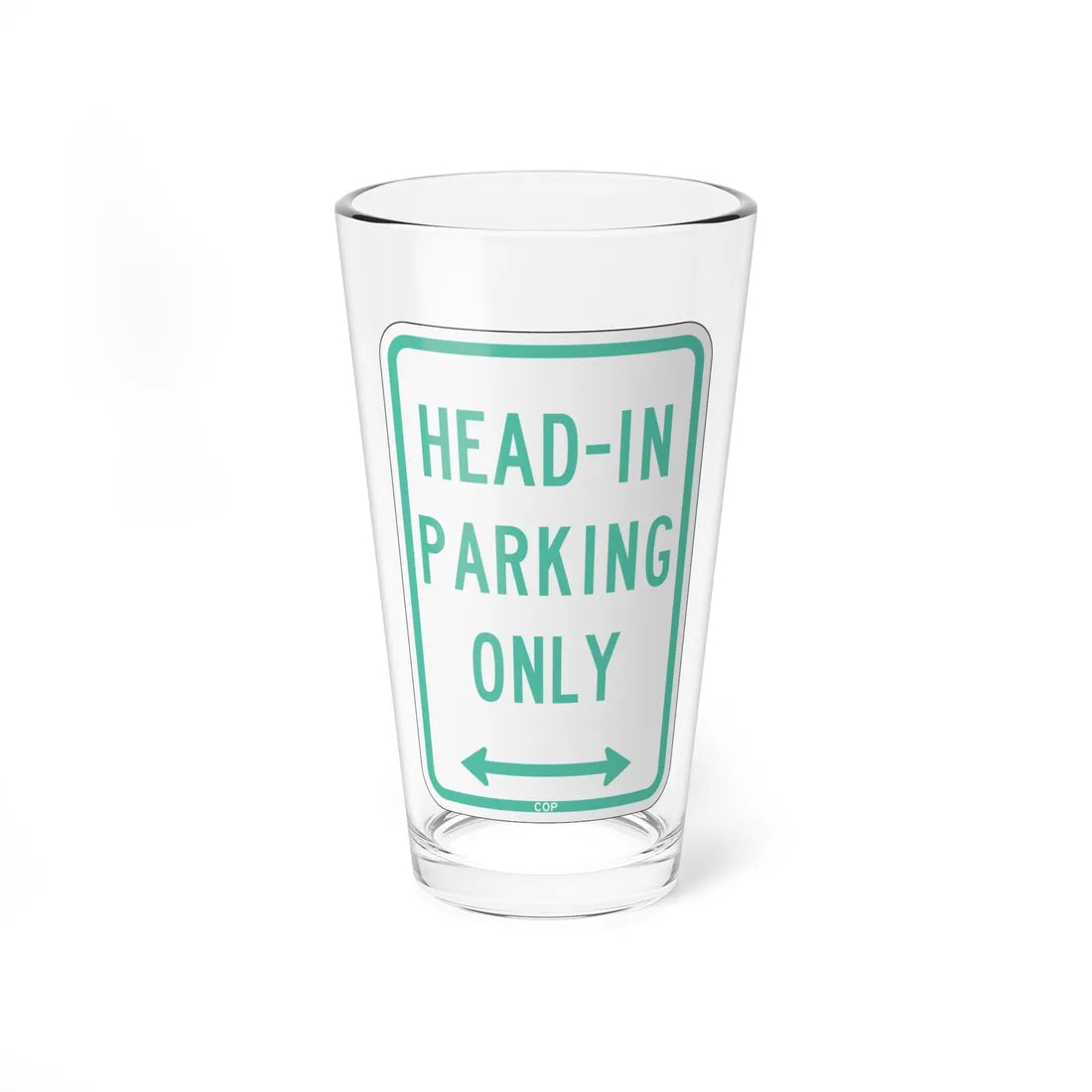 PBOT Road sign P4640D (Oregon) (Road Sign) Pint Glass 16oz 16oz - Go Mug Yourself