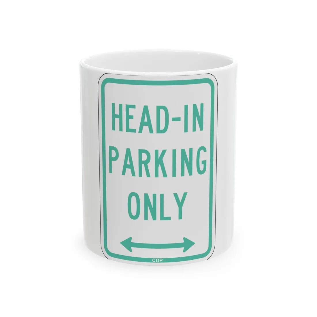 PBOT Road sign P4640D (Oregon) (Road Sign) White Coffee Mug 11oz - Go Mug Yourself