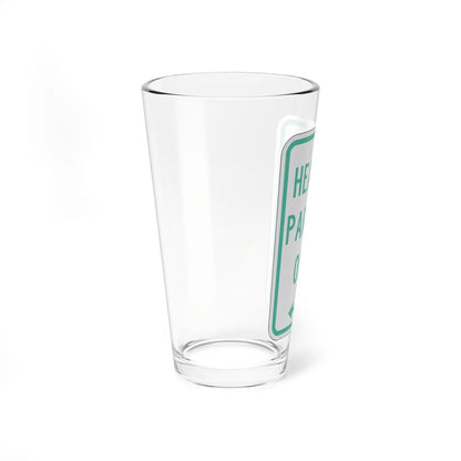 PBOT Road sign P4640L (Oregon) (Road Sign) Pint Glass 16oz - Go Mug Yourself