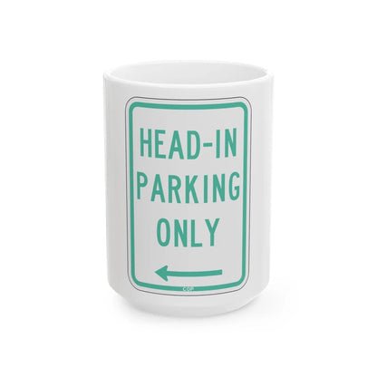 PBOT Road sign P4640L (Oregon) (Road Sign) White Coffee Mug 15oz - Go Mug Yourself