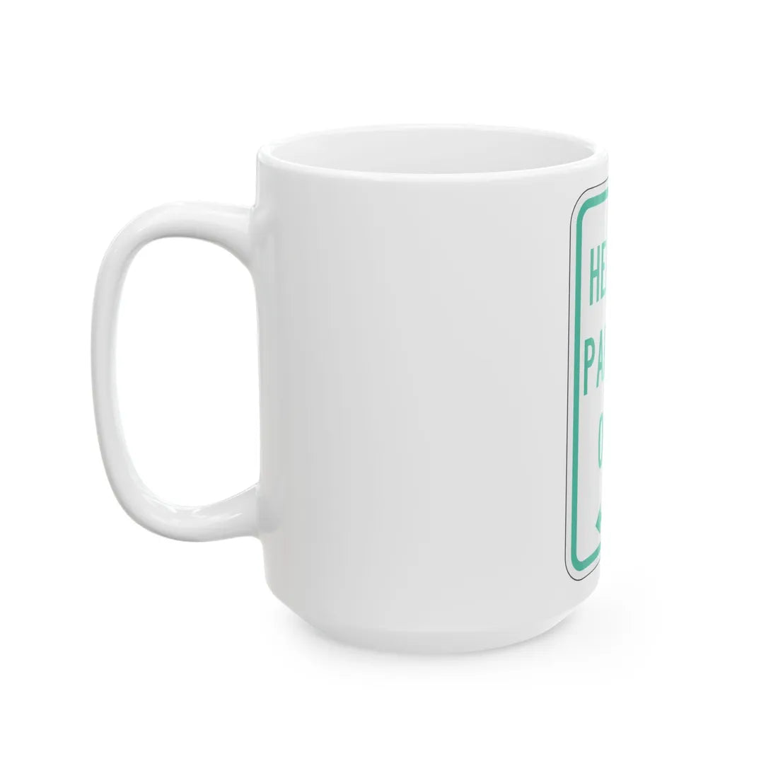 PBOT Road sign P4640L (Oregon) (Road Sign) White Coffee Mug - Go Mug Yourself