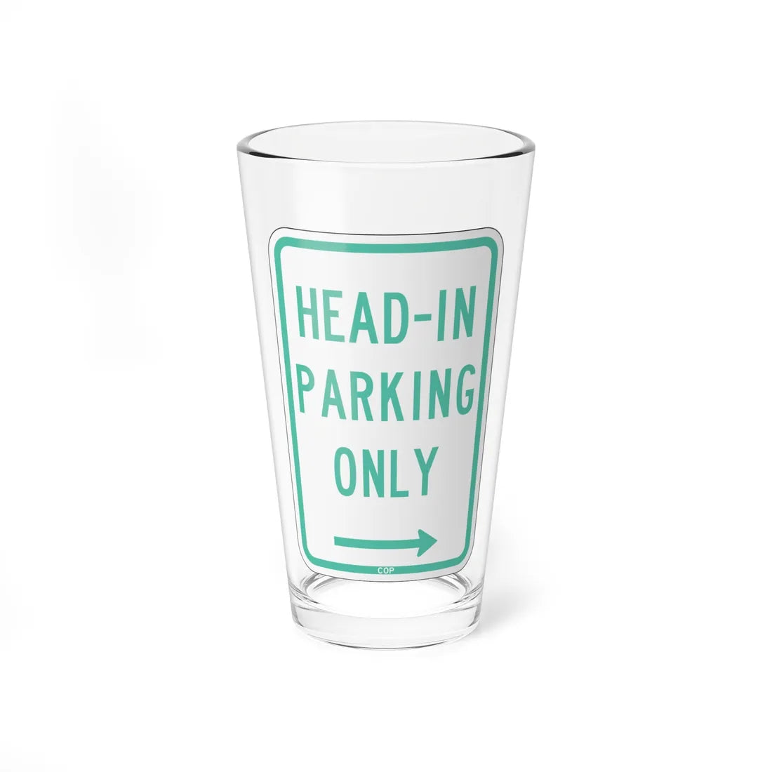PBOT Road sign P4640R (Oregon) (Road Sign) Pint Glass 16oz 16oz - Go Mug Yourself