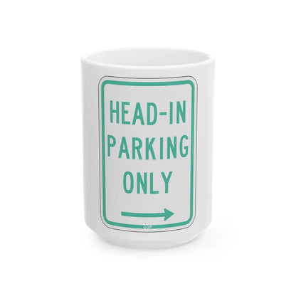 PBOT Road sign P4640R (Oregon) (Road Sign) White Coffee Mug 15oz - Go Mug Yourself