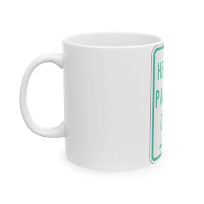 PBOT Road sign P4640R (Oregon) (Road Sign) White Coffee Mug - Go Mug Yourself