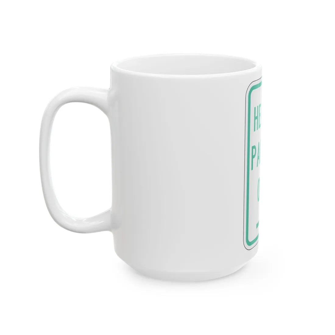 PBOT Road sign P4640R (Oregon) (Road Sign) White Coffee Mug - Go Mug Yourself