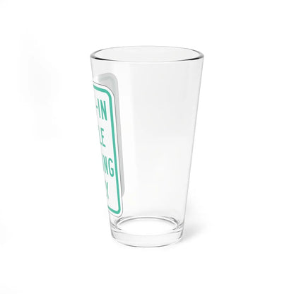 PBOT Road sign P4645 (Oregon) (Road Sign) Pint Glass 16oz - Go Mug Yourself