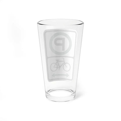 PBOT Road sign P4650D (Oregon) (Road Sign) Pint Glass 16oz - Go Mug Yourself