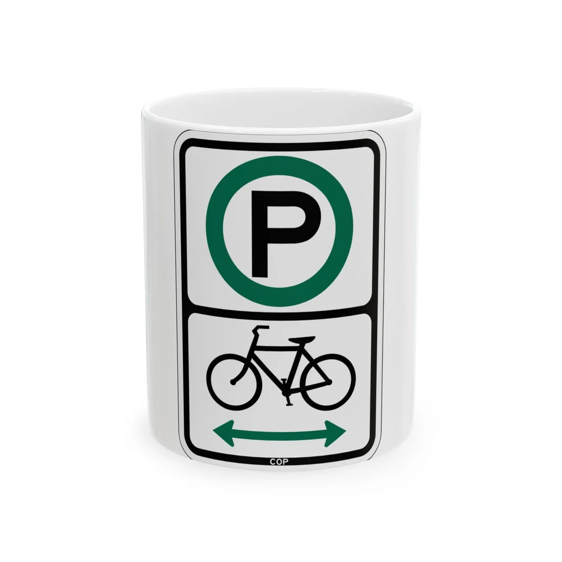 PBOT Road sign P4650D (Oregon) (Road Sign) White Coffee Mug 11oz - Go Mug Yourself