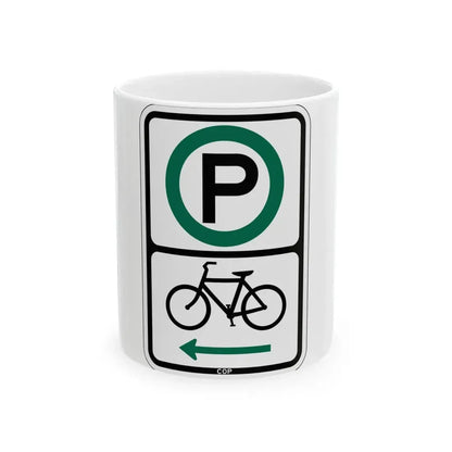 PBOT Road sign P4650L (Oregon) (Road Sign) White Coffee Mug 11oz - Go Mug Yourself