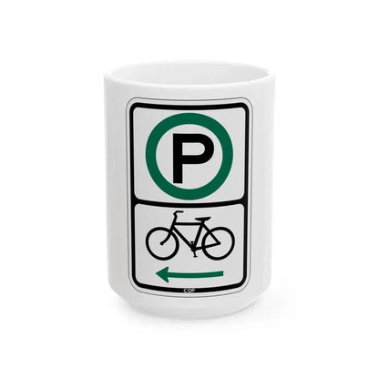 PBOT Road sign P4650L (Oregon) (Road Sign) White Coffee Mug 15oz - Go Mug Yourself