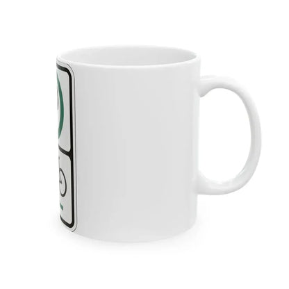 PBOT Road sign P4650L (Oregon) (Road Sign) White Coffee Mug - Go Mug Yourself