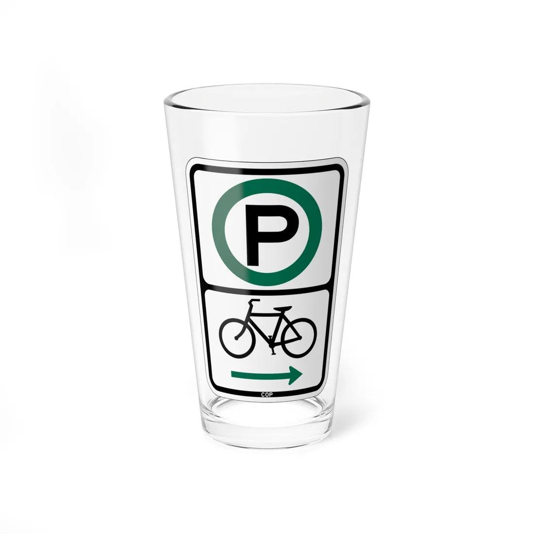 PBOT Road sign P4650R (Oregon) (Road Sign) Pint Glass 16oz 16oz - Go Mug Yourself