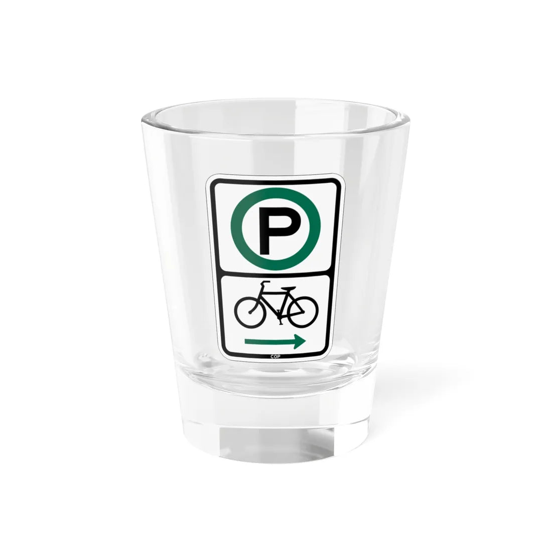 PBOT Road sign P4650R (Oregon) (Road Sign) Shot Glass 1.5oz 1.5oz - Go Mug Yourself