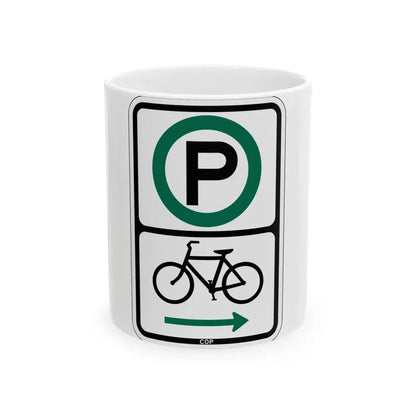 PBOT Road sign P4650R (Oregon) (Road Sign) White Coffee Mug 11oz - Go Mug Yourself