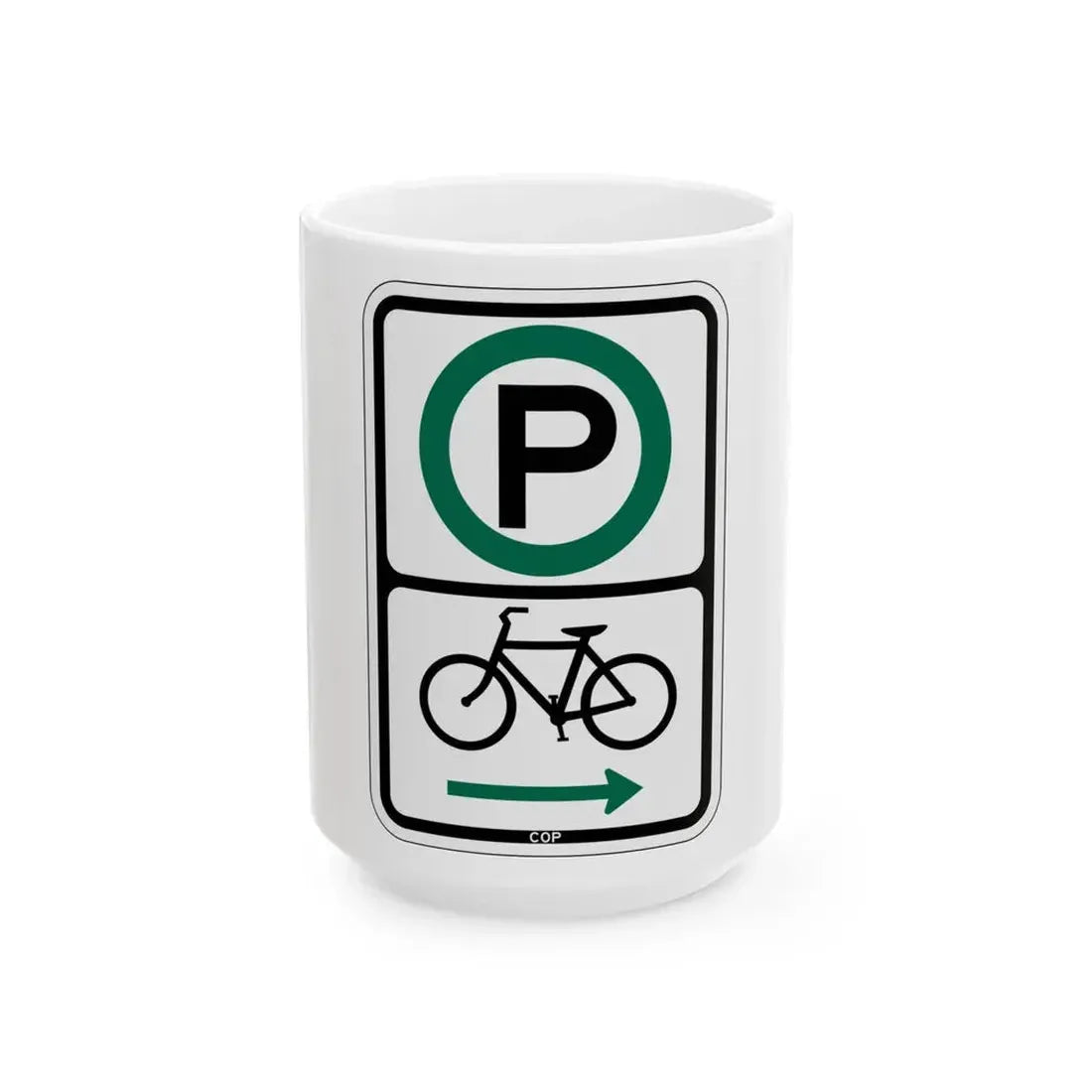 PBOT Road sign P4650R (Oregon) (Road Sign) White Coffee Mug 15oz - Go Mug Yourself