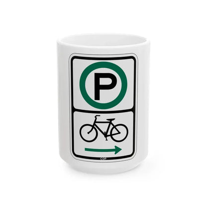 PBOT Road sign P4650R (Oregon) (Road Sign) White Coffee Mug 15oz - Go Mug Yourself