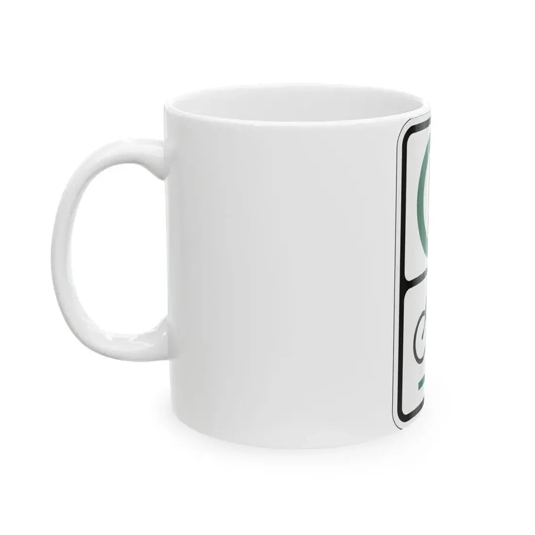 PBOT Road sign P4650R (Oregon) (Road Sign) White Coffee Mug - Go Mug Yourself