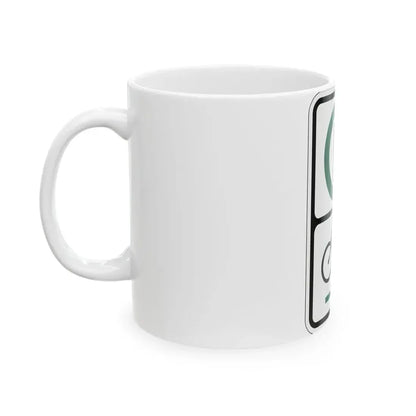 PBOT Road sign P4650R (Oregon) (Road Sign) White Coffee Mug - Go Mug Yourself