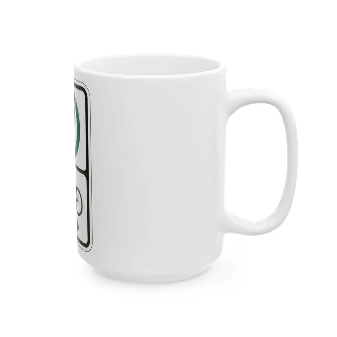 PBOT Road sign P4650R (Oregon) (Road Sign) White Coffee Mug - Go Mug Yourself