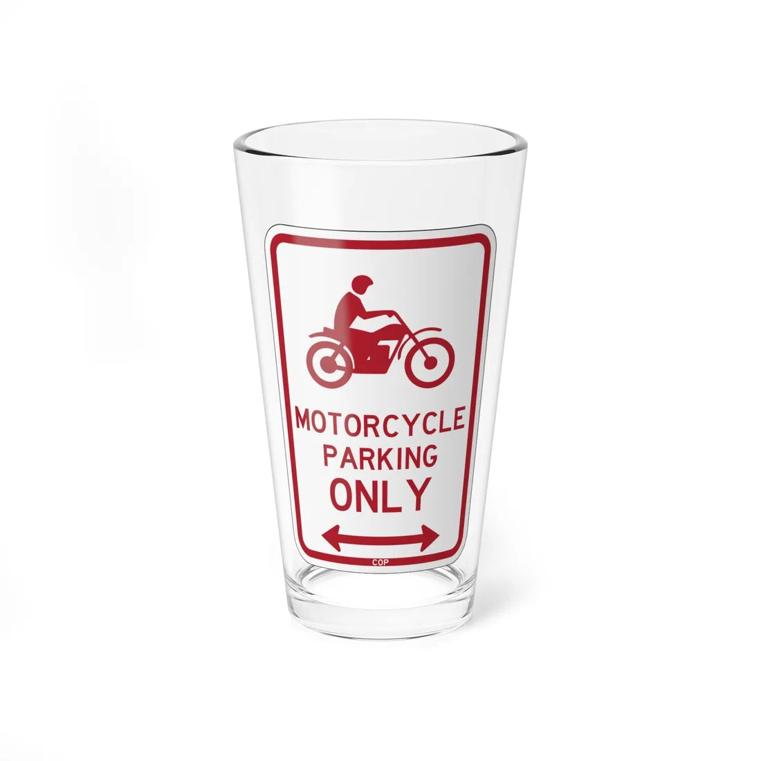PBOT Road sign P4655D (Oregon) (Road Sign) Pint Glass 16oz 16oz - Go Mug Yourself