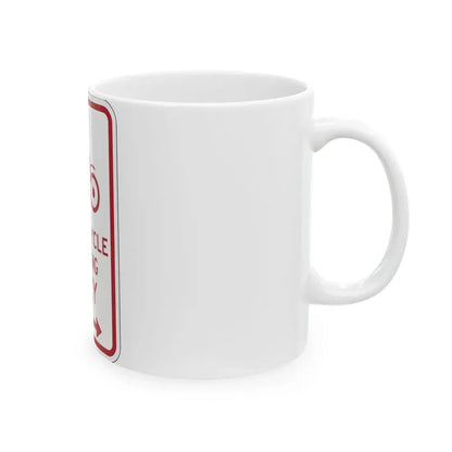 PBOT Road sign P4655D (Oregon) (Road Sign) White Coffee Mug - Go Mug Yourself
