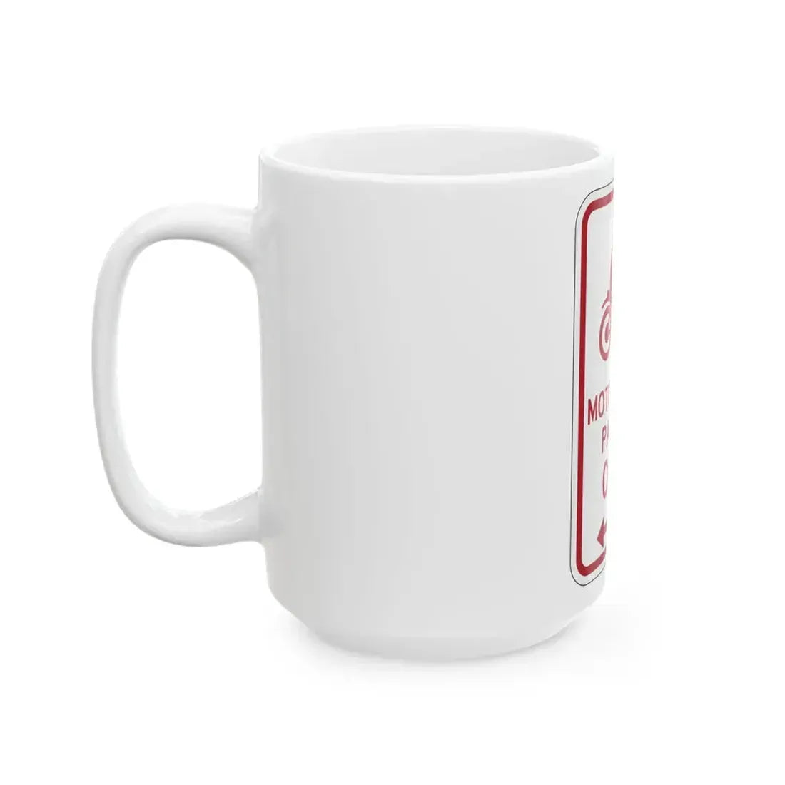PBOT Road sign P4655D (Oregon) (Road Sign) White Coffee Mug - Go Mug Yourself