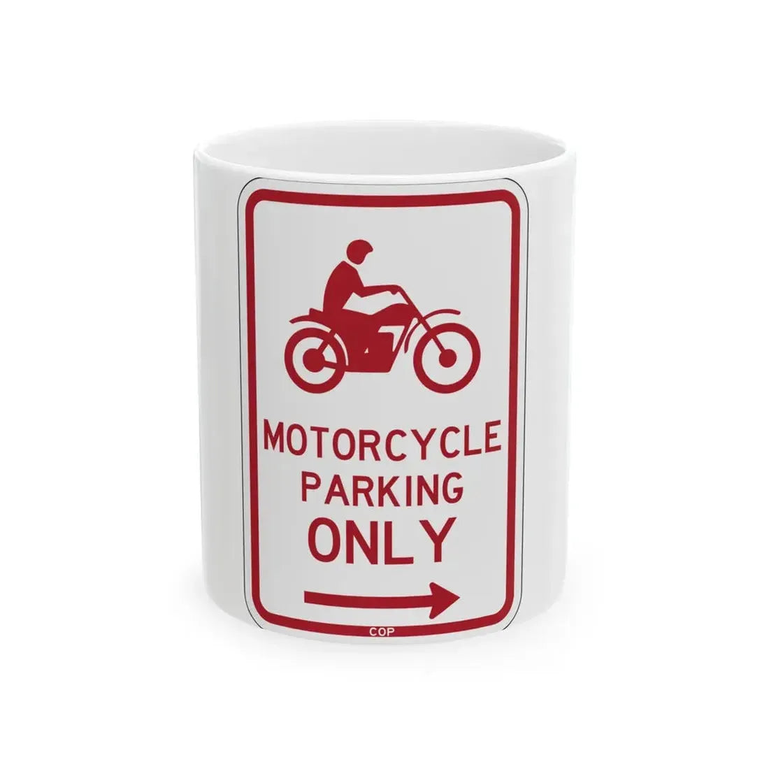 PBOT Road sign P4655L (Oregon) (Road Sign) White Coffee Mug 11oz - Go Mug Yourself