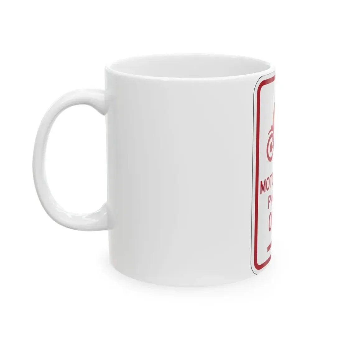 PBOT Road sign P4655L (Oregon) (Road Sign) White Coffee Mug - Go Mug Yourself
