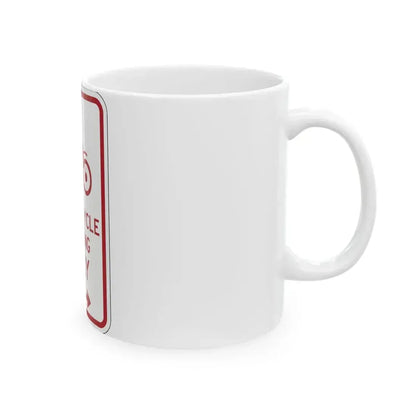 PBOT Road sign P4655L (Oregon) (Road Sign) White Coffee Mug - Go Mug Yourself