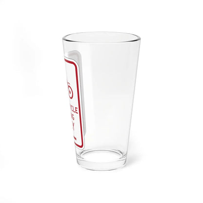 PBOT Road sign P4655R (Oregon) (Road Sign) Pint Glass 16oz - Go Mug Yourself