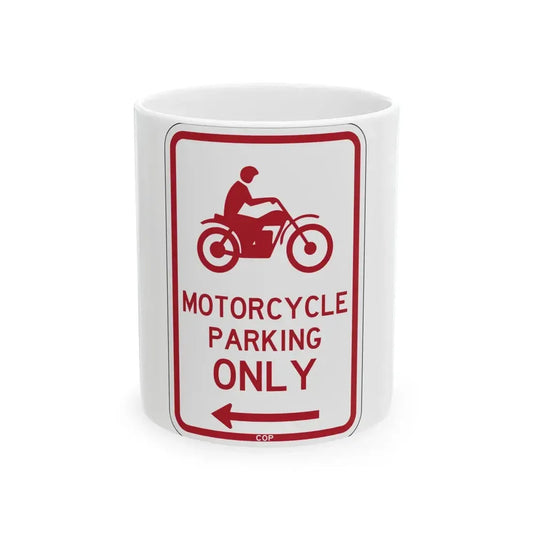 PBOT Road sign P4655R (Oregon) (Road Sign) White Coffee Mug 11oz - Go Mug Yourself