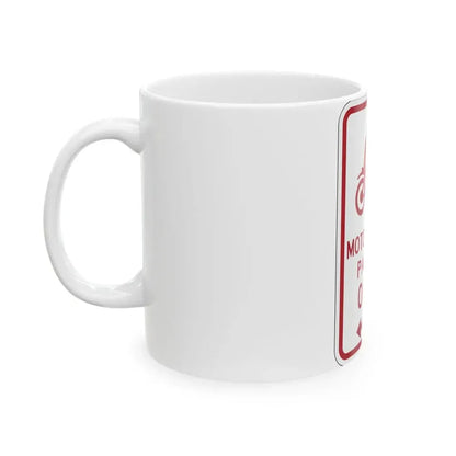 PBOT Road sign P4655R (Oregon) (Road Sign) White Coffee Mug - Go Mug Yourself