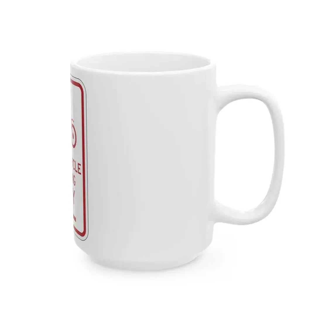 PBOT Road sign P4655R (Oregon) (Road Sign) White Coffee Mug - Go Mug Yourself