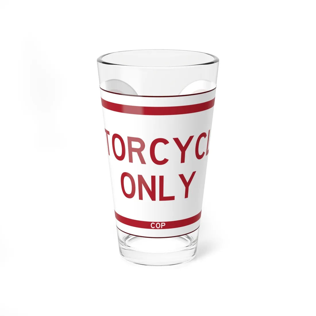 PBOT Road sign P4660 (Oregon) (Road Sign) Pint Glass 16oz 16oz - Go Mug Yourself