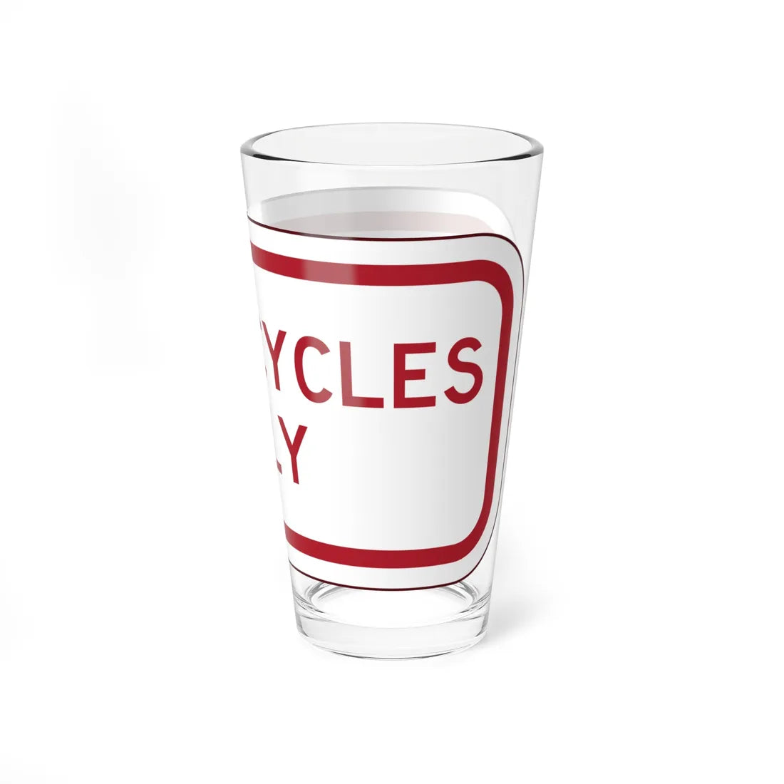 PBOT Road sign P4660 (Oregon) (Road Sign) Pint Glass 16oz - Go Mug Yourself