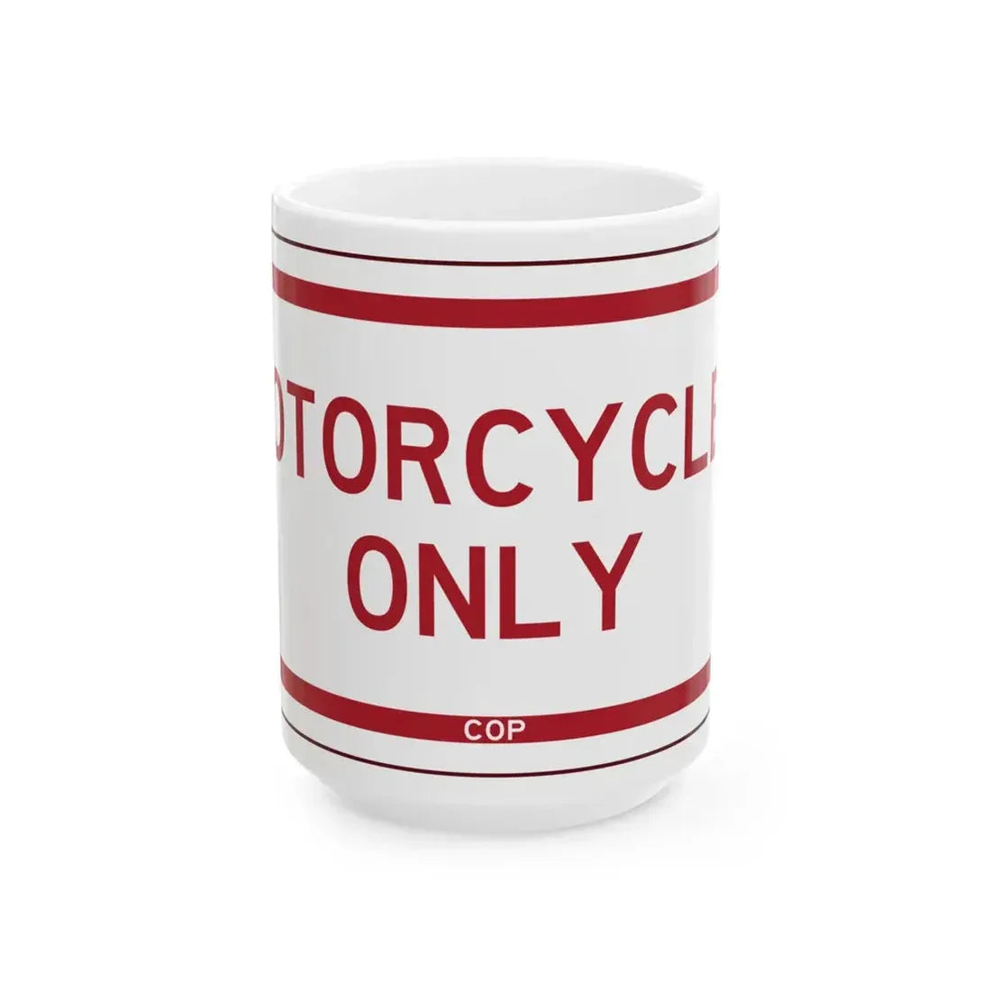 PBOT Road sign P4660 (Oregon) (Road Sign) White Coffee Mug 15oz - Go Mug Yourself