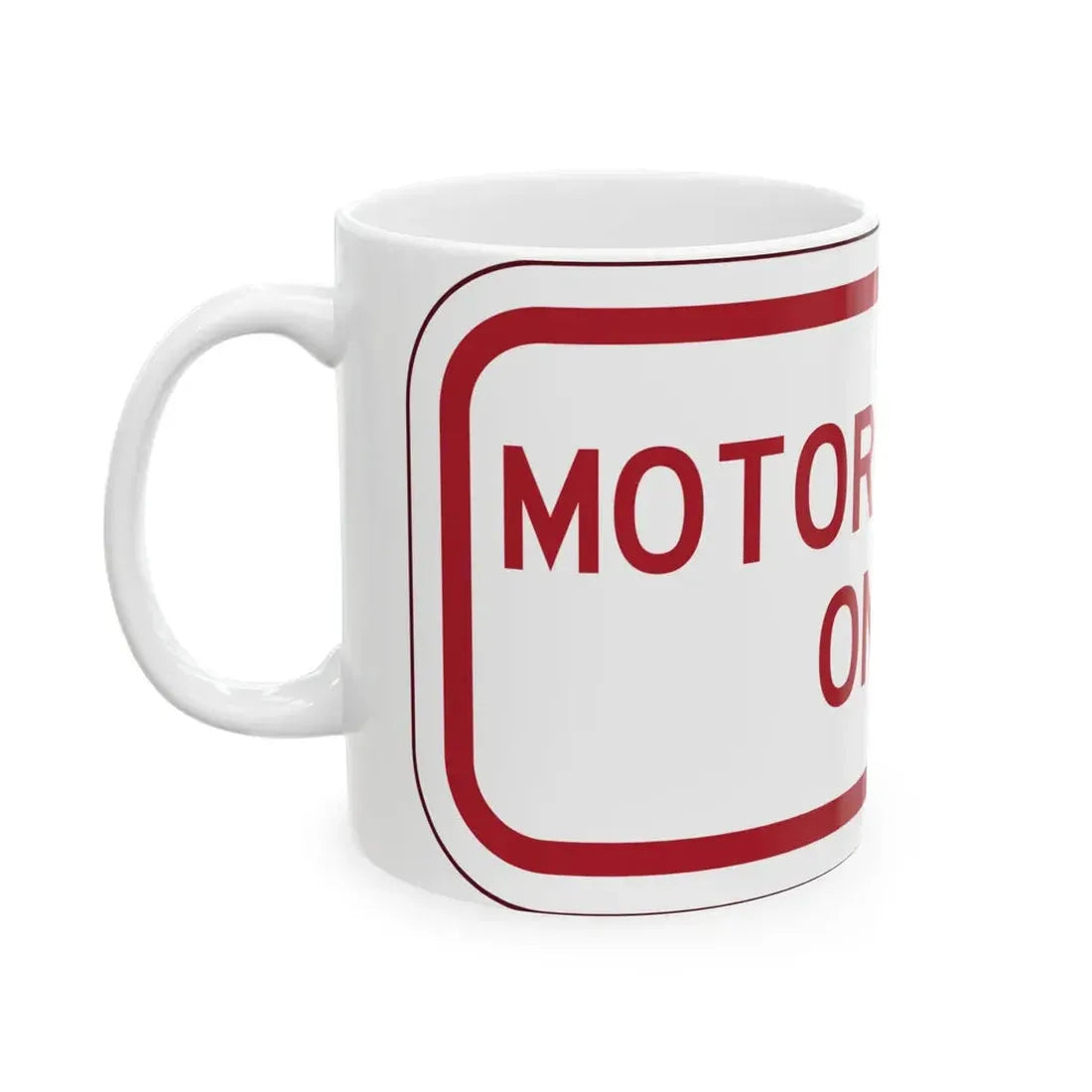 PBOT Road sign P4660 (Oregon) (Road Sign) White Coffee Mug - Go Mug Yourself