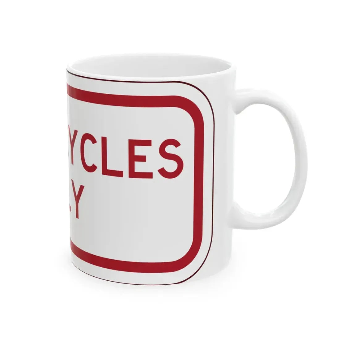 PBOT Road sign P4660 (Oregon) (Road Sign) White Coffee Mug - Go Mug Yourself