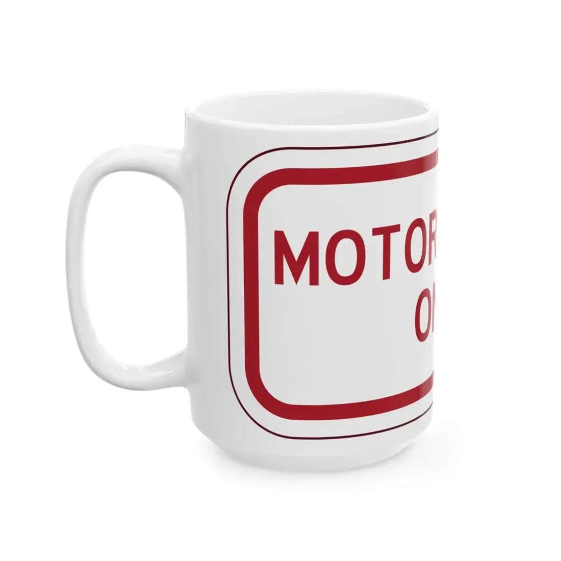 PBOT Road sign P4660 (Oregon) (Road Sign) White Coffee Mug - Go Mug Yourself